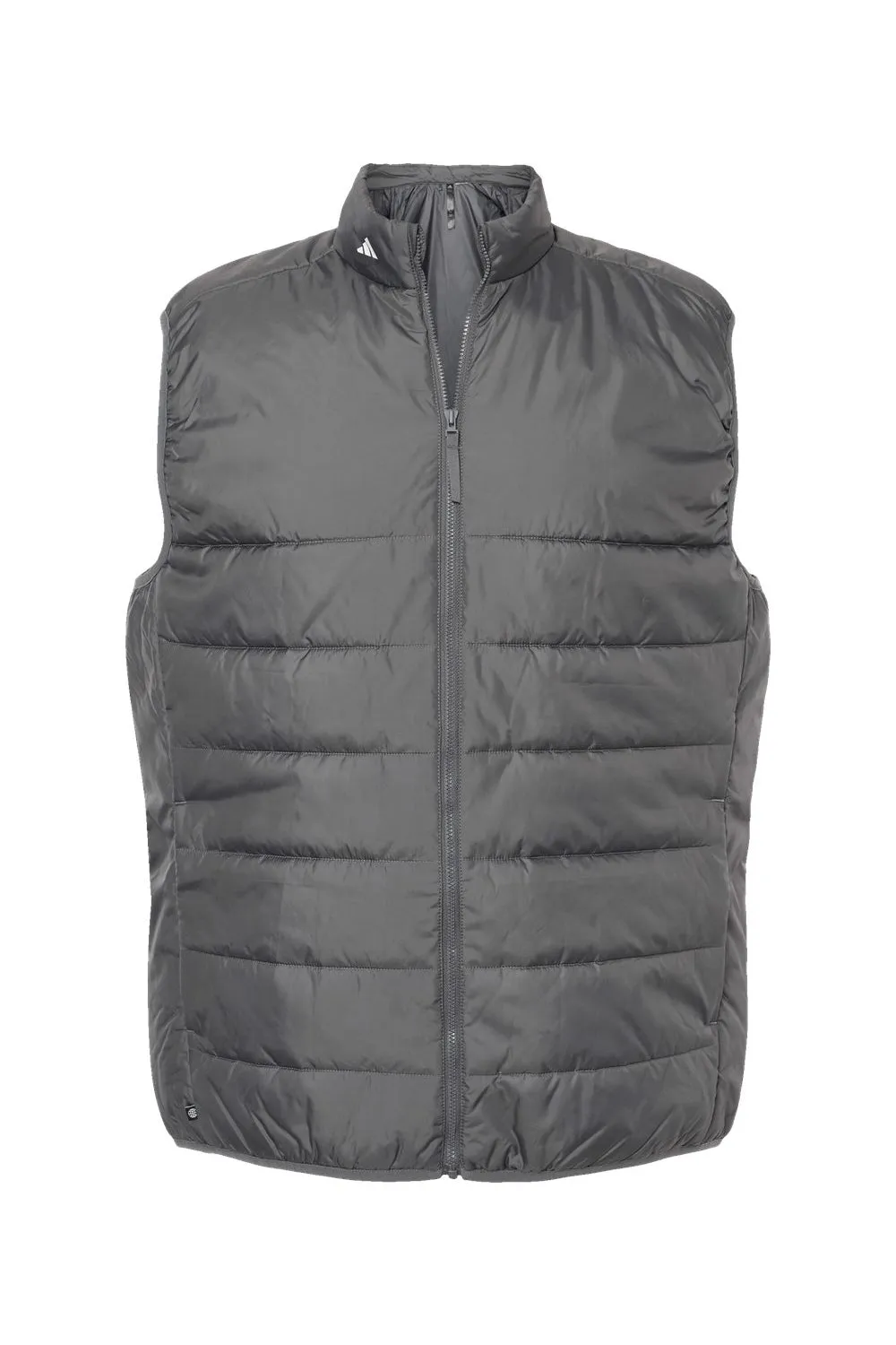 Adidas Mens Full Zip Puffer Vest - Grey