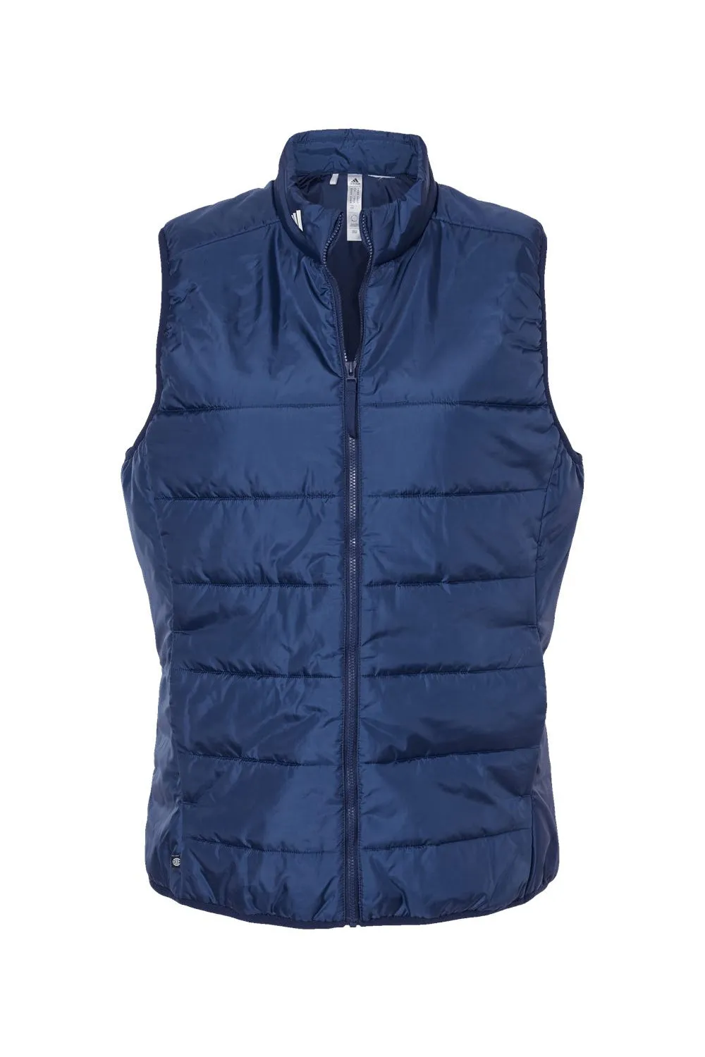 Adidas Womens Full Zip Puffer Vest - Team Navy Blue