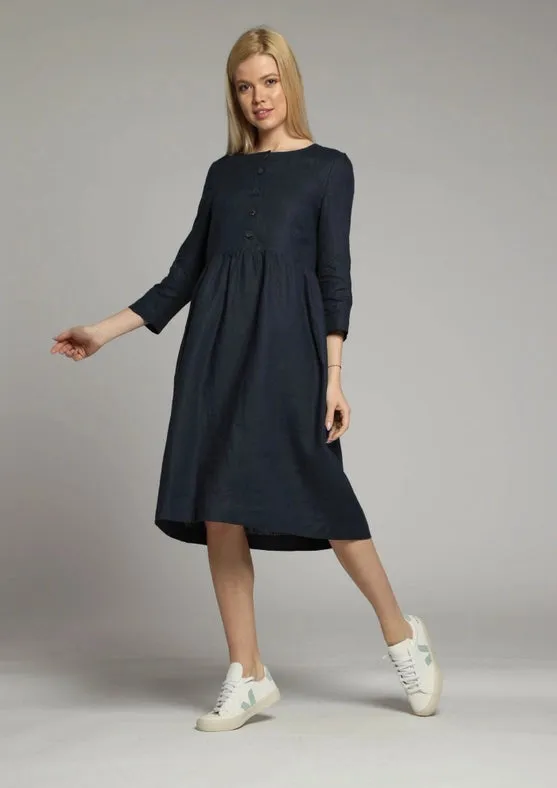 Amalfi Sleeveless Loose Linen Dress