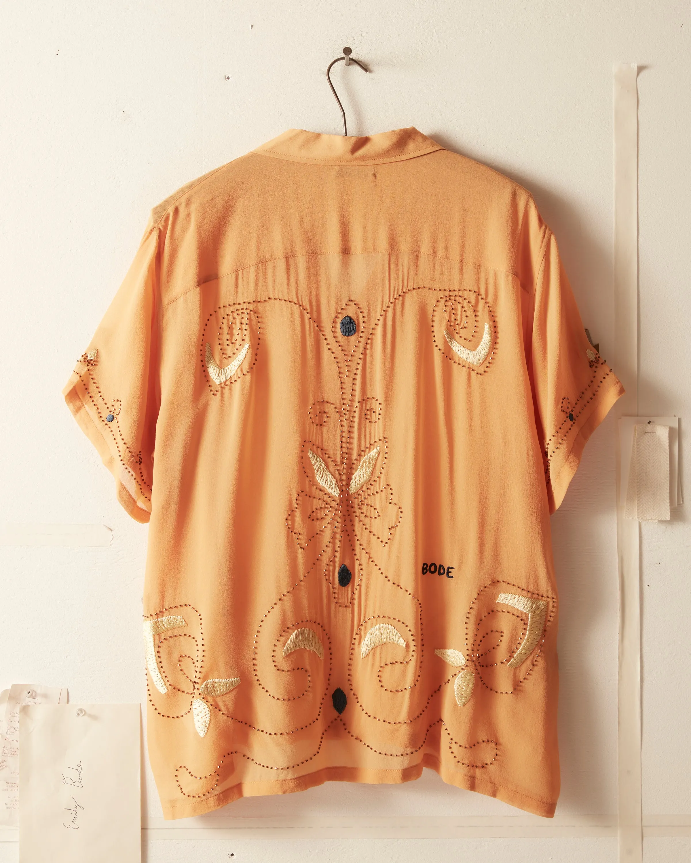 Beaded Cantaloupe Short Sleeve Shirt