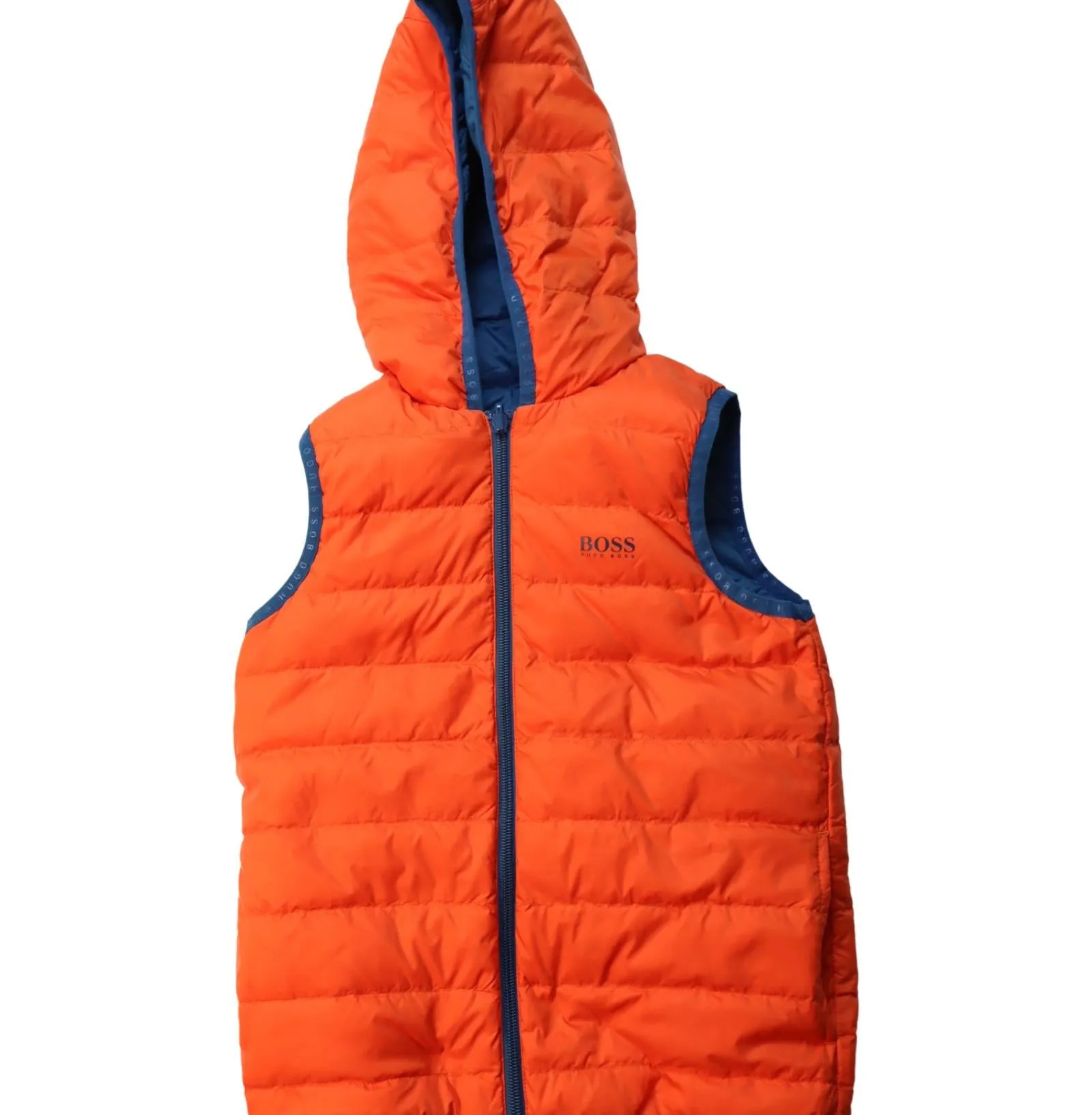 Boss Reversible Hooded Puffer Vest 8Y