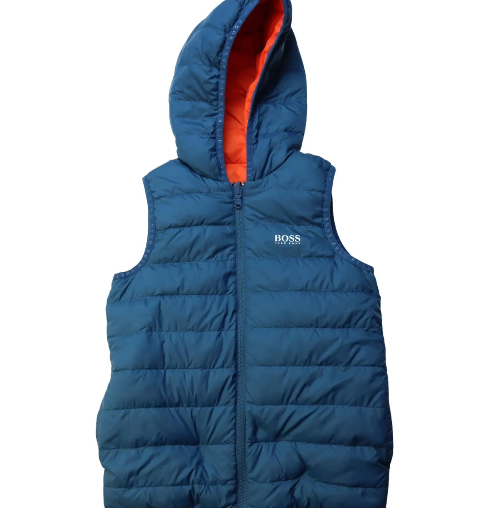 Boss Reversible Hooded Puffer Vest 8Y