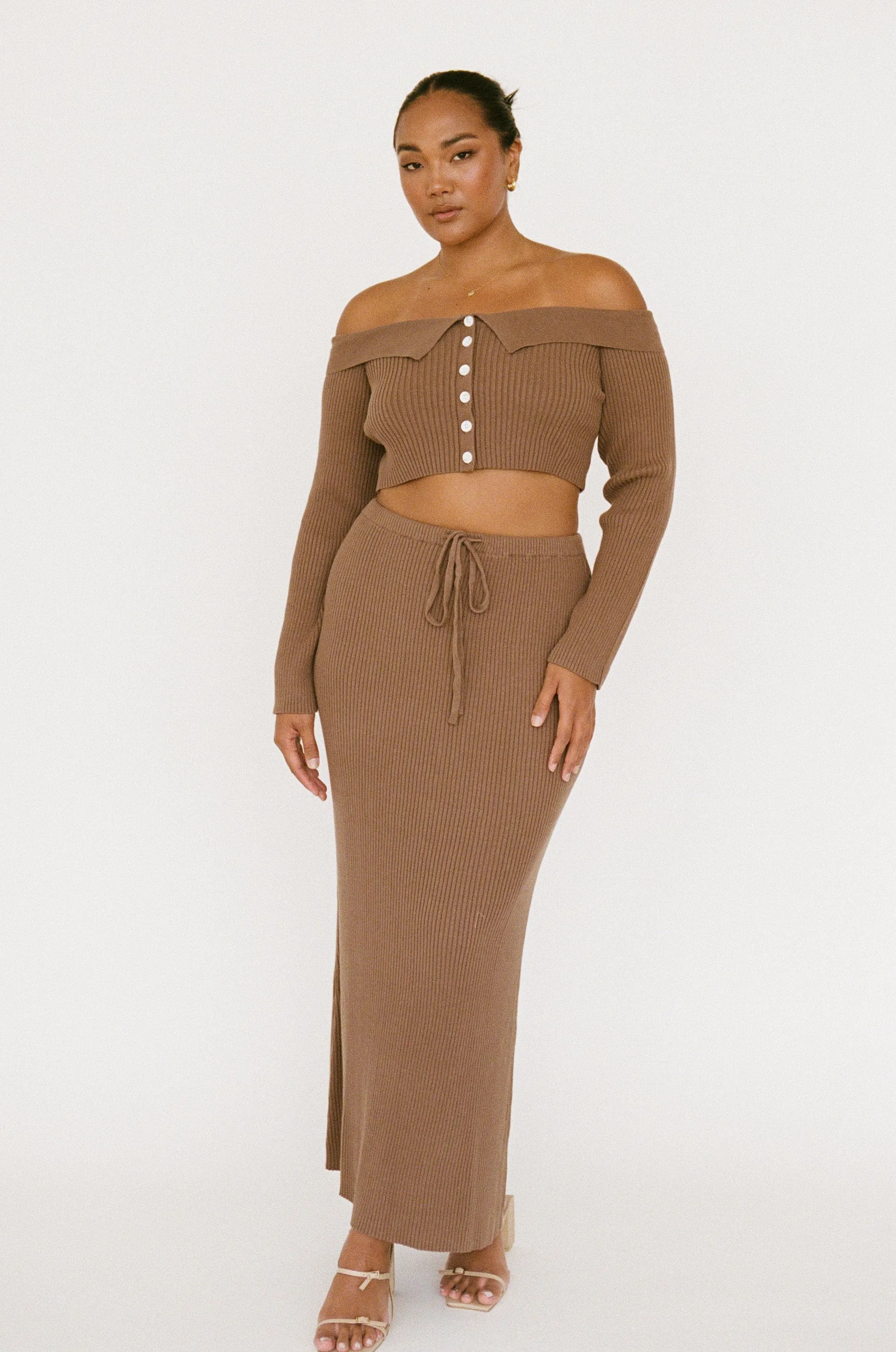 Briana Maxi Skirt - Mocha