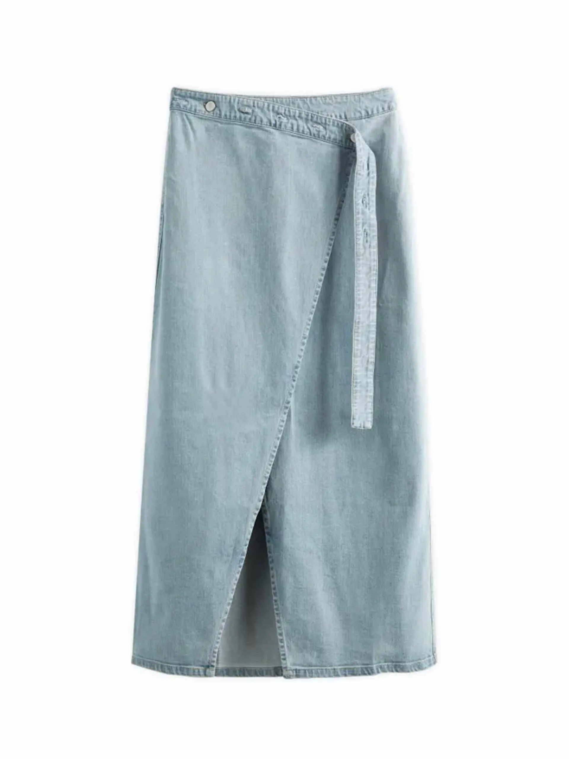 Briela denim wrap skirt