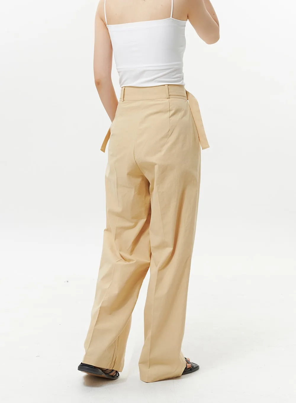 Buckle Tailored Pants OY323