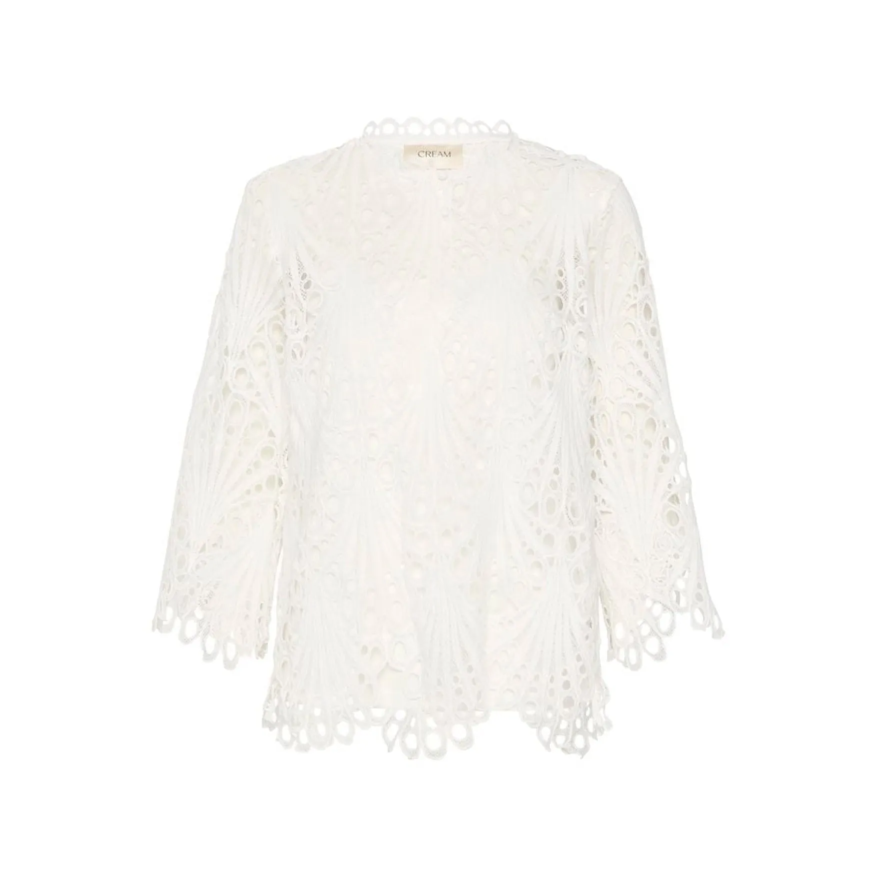 Cream Lhilla Lace Blouse