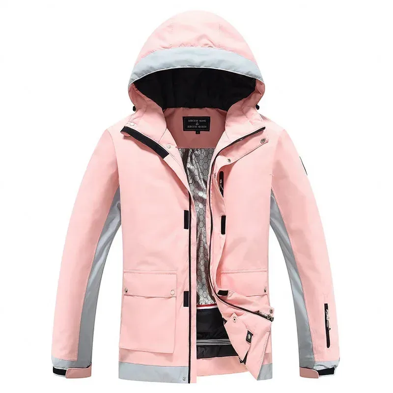 DFHGOI Colorful Snowboard / Ski Jacket Womens