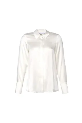 Ecru Pure Silk Audrey Women's Shirt