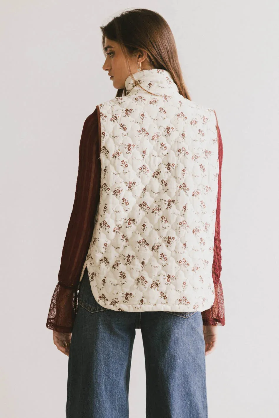 Fletcher Quilted Floral Vest