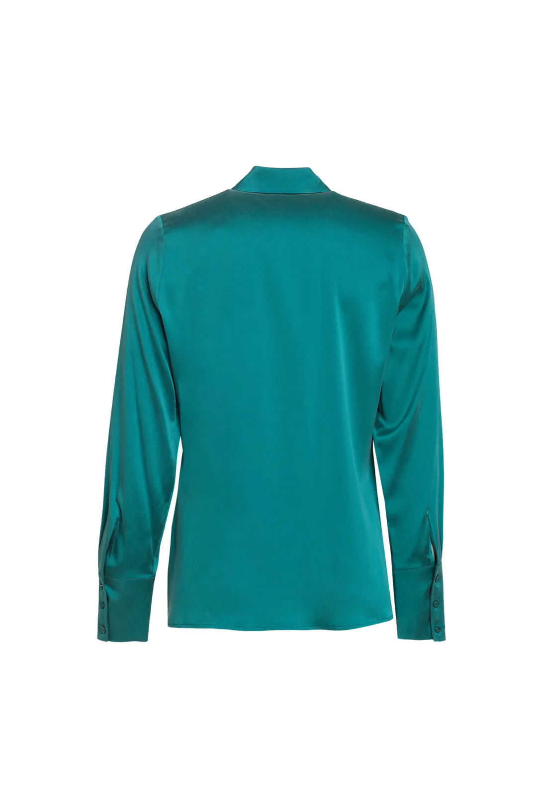 Green Pure Silk Audrey Women's Shirt