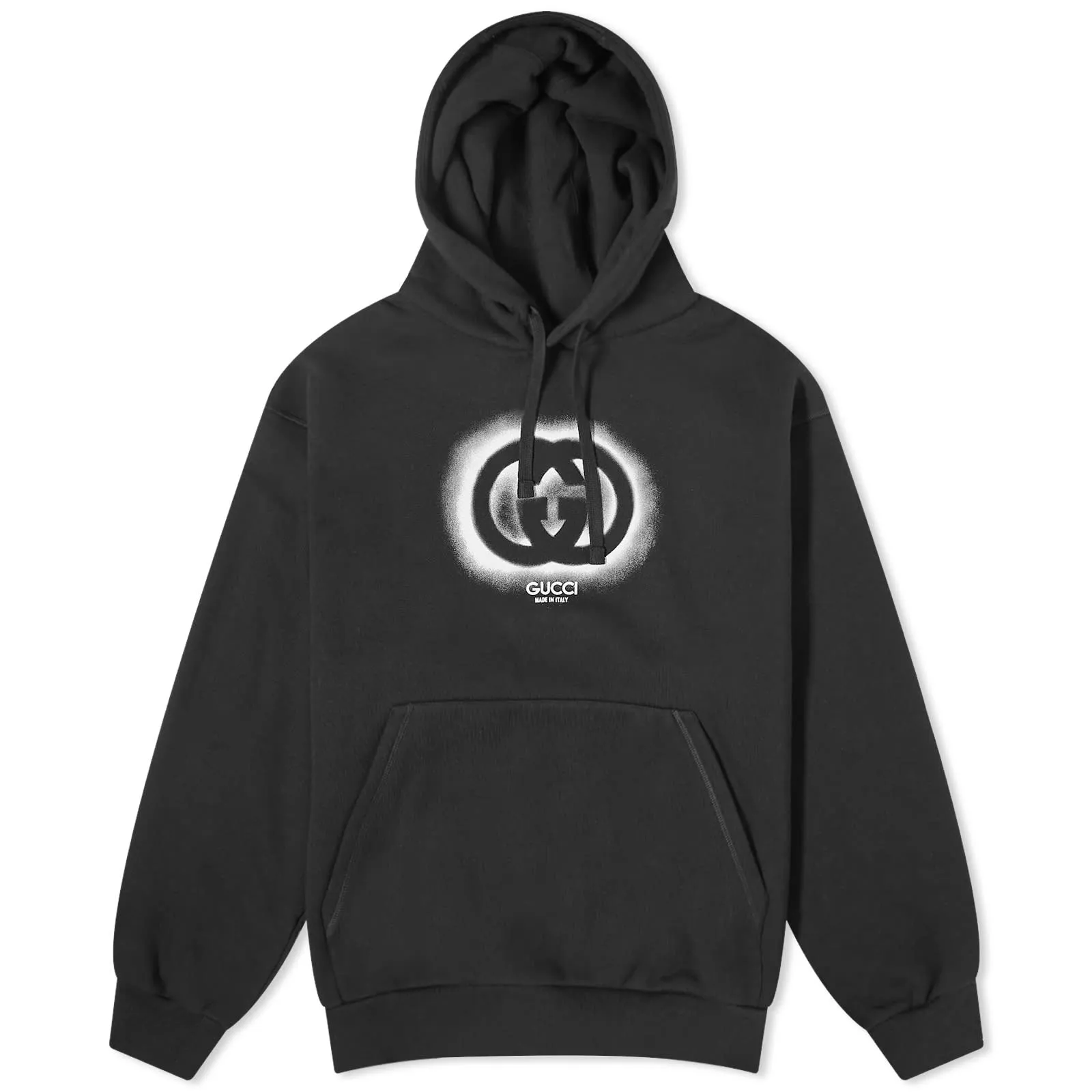 Gucci Interlocking Logo Hoodie, black