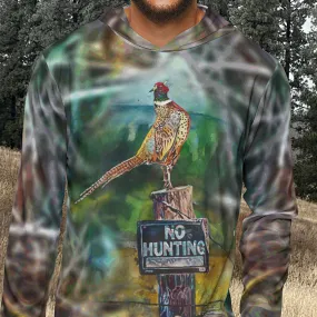 Hoodie - Andy's Pheasant Watercolor Camo Sports Hoodie for Men