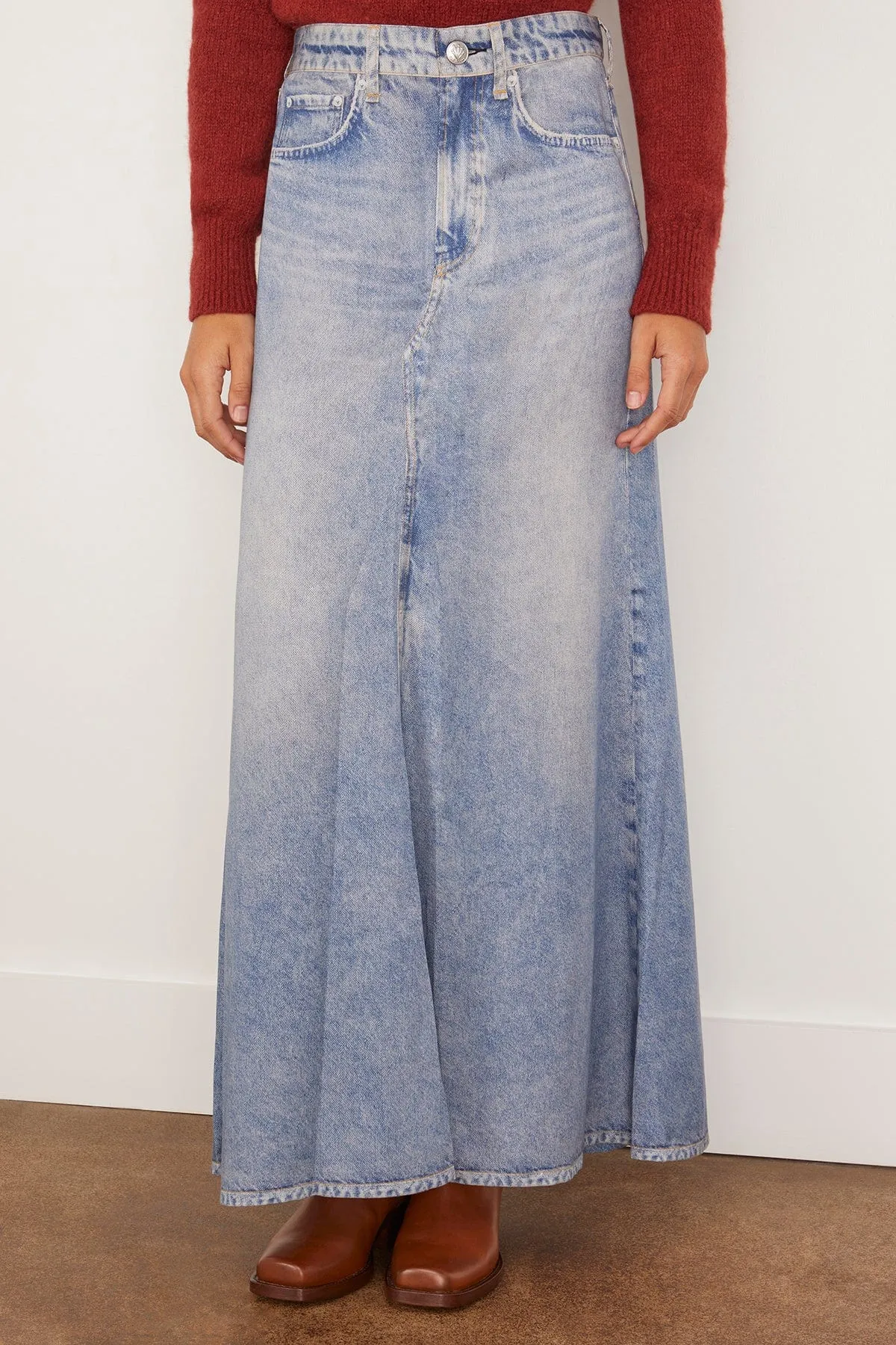 Liquid Miramar Maxi Skirt in Mari