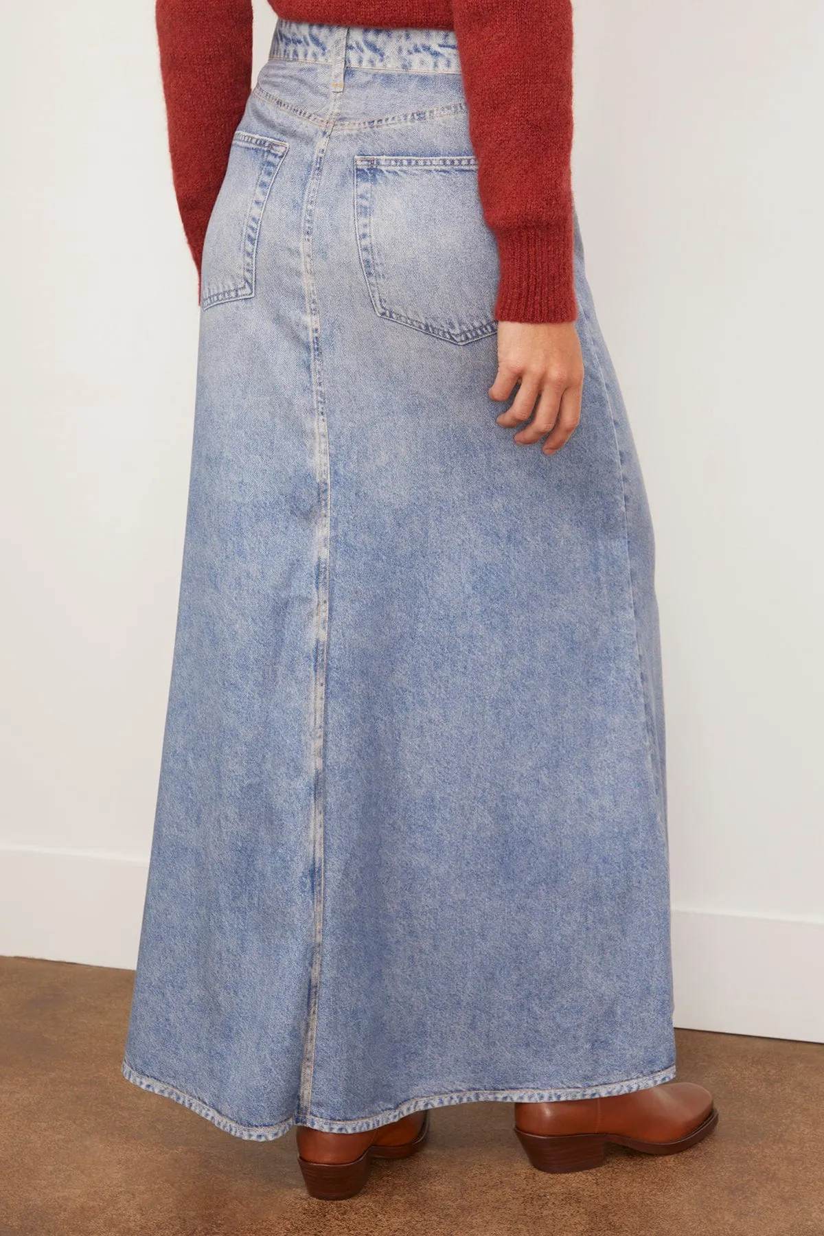 Liquid Miramar Maxi Skirt in Mari