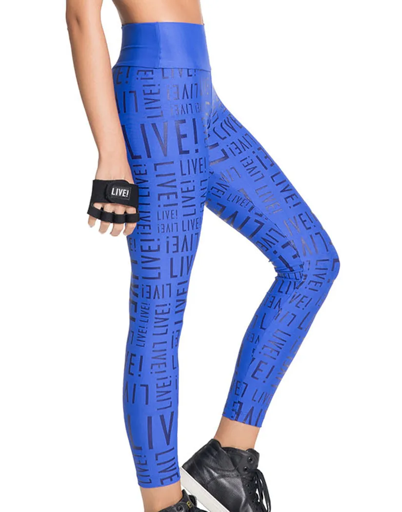 Live! Essential Legging Heather Grey/Cobalt P8117.S.00MC01