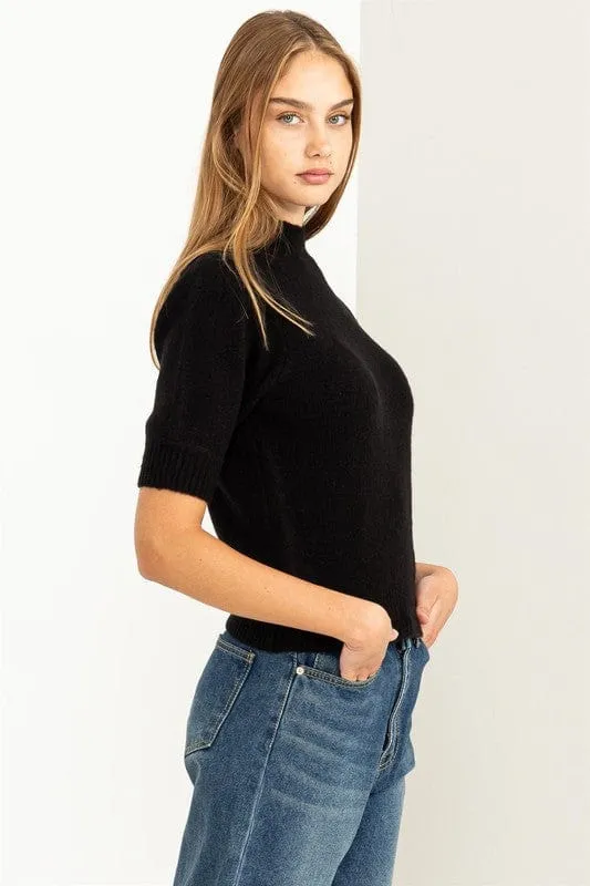 Lovely Embrace Puff Sleeve Sweater Top *Online Only*