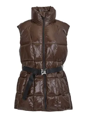 Puffer Vest Belted Superwet