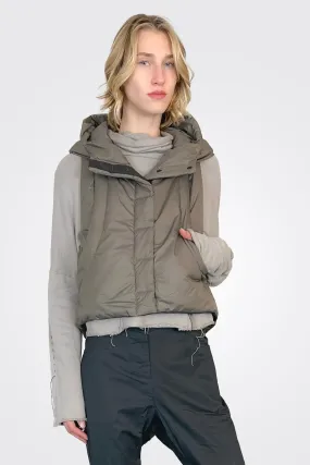 Sanna Puffer Vest - Taupe