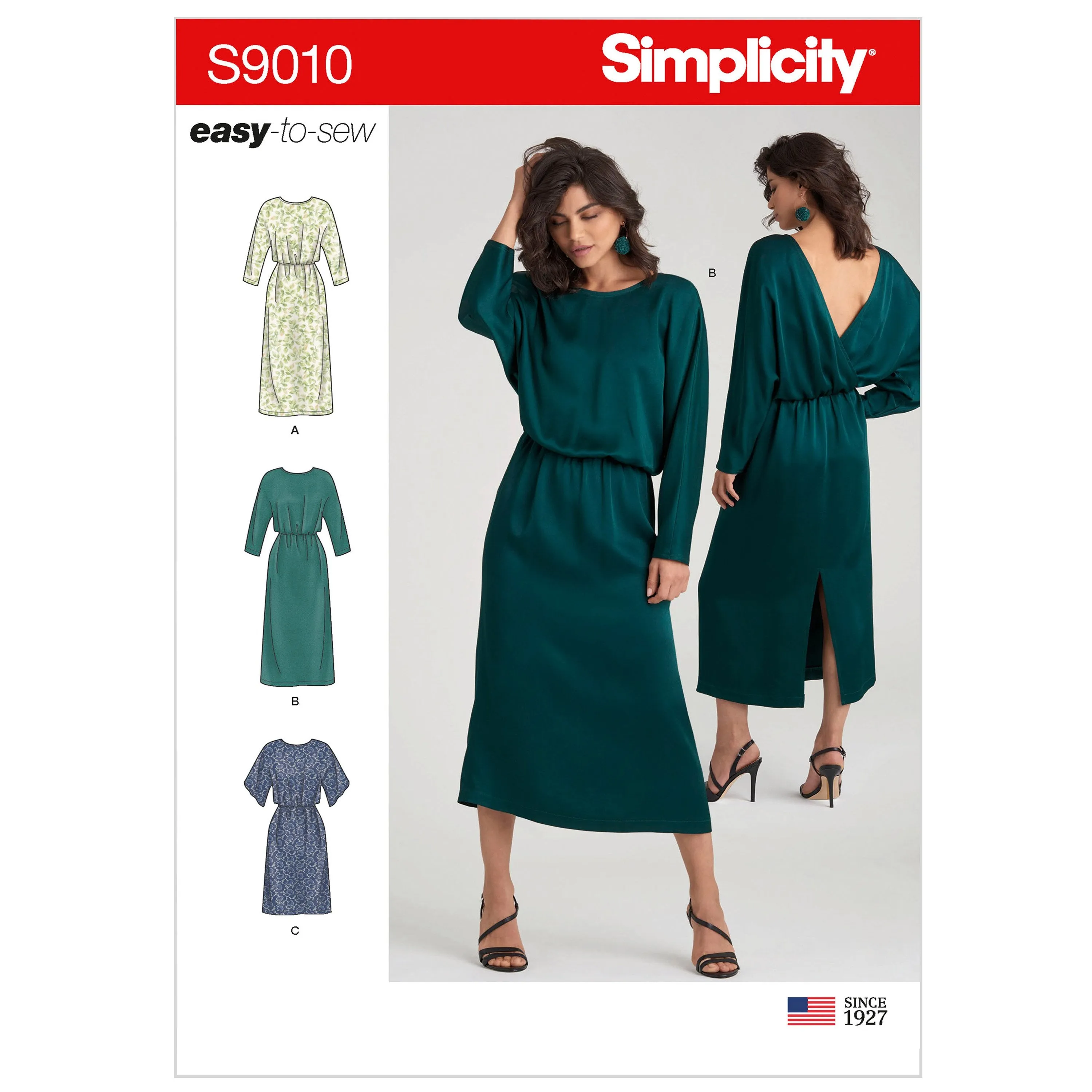 Simplicity Sewing Pattern 9010 Dresses with Length Variation