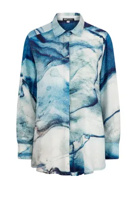 Smoked Marble Silk Shirt