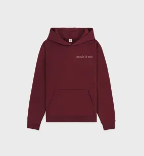 Stay Active Hoodie - Merlot/Cream