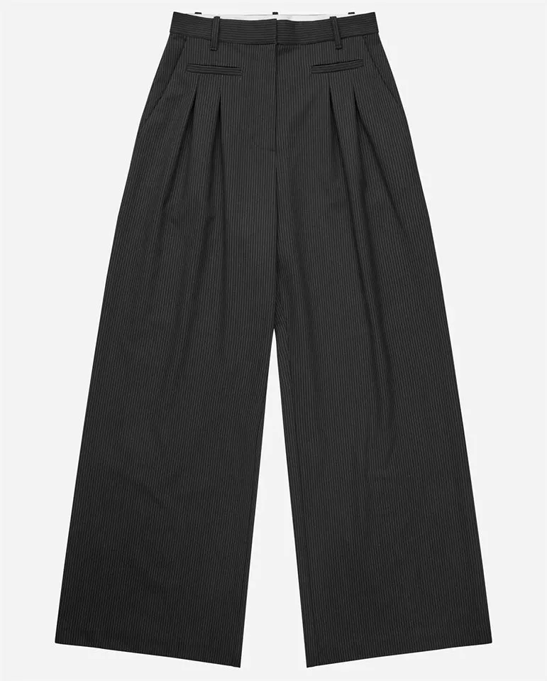 Stormy Tailored Trouser Black Pinstripe