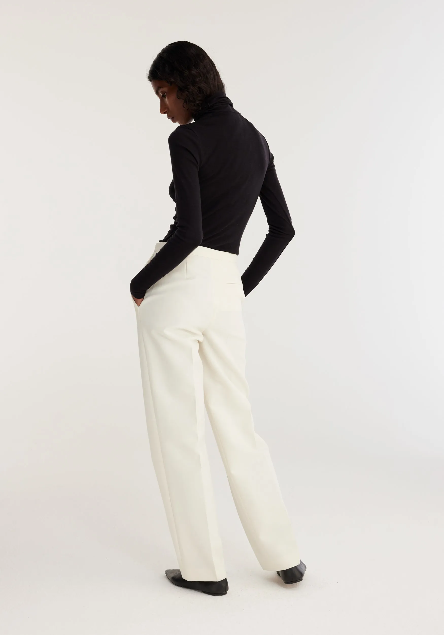 TAILORED WOOL TROUSERS