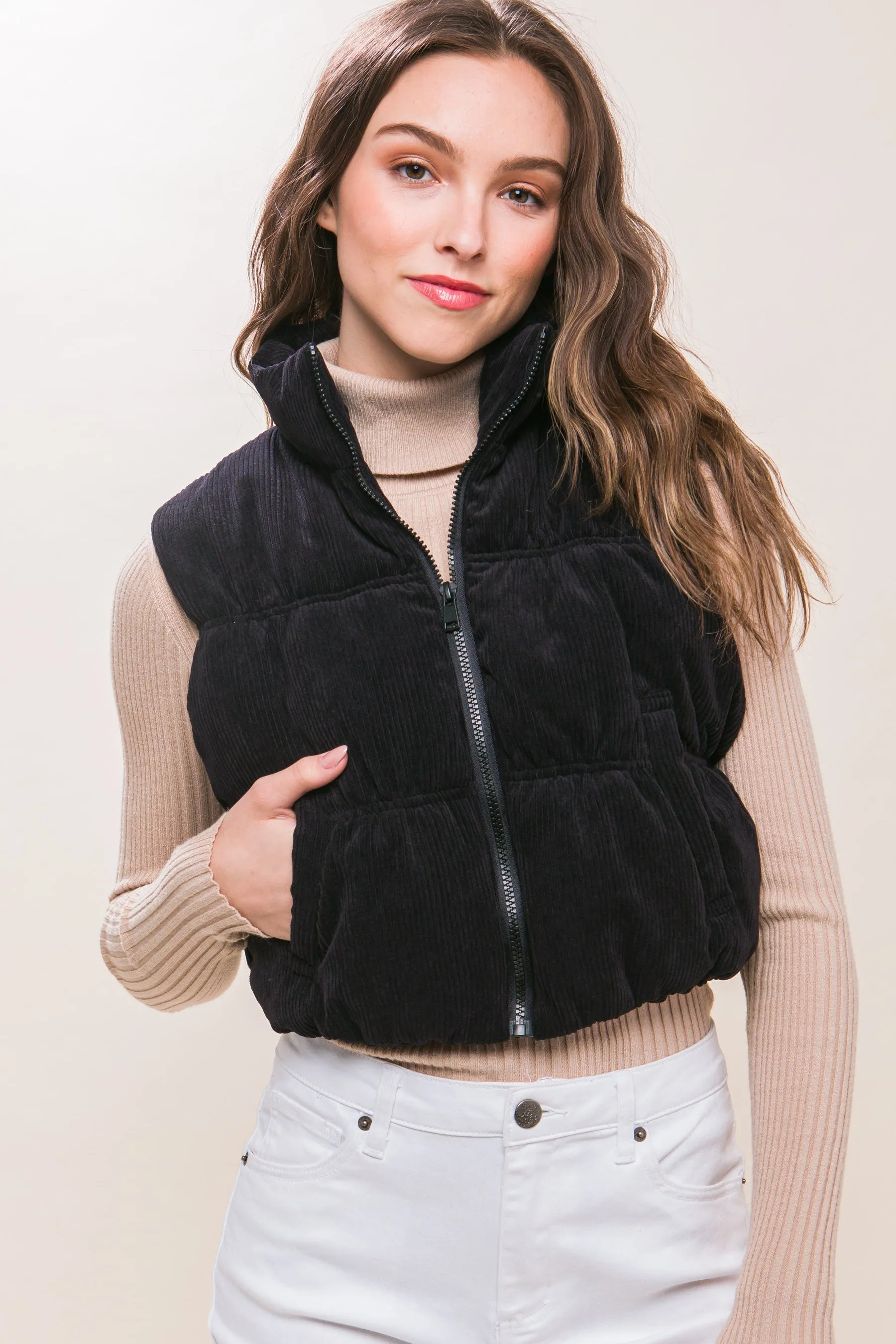 Trending Corduroy Vest- 2 Colors!