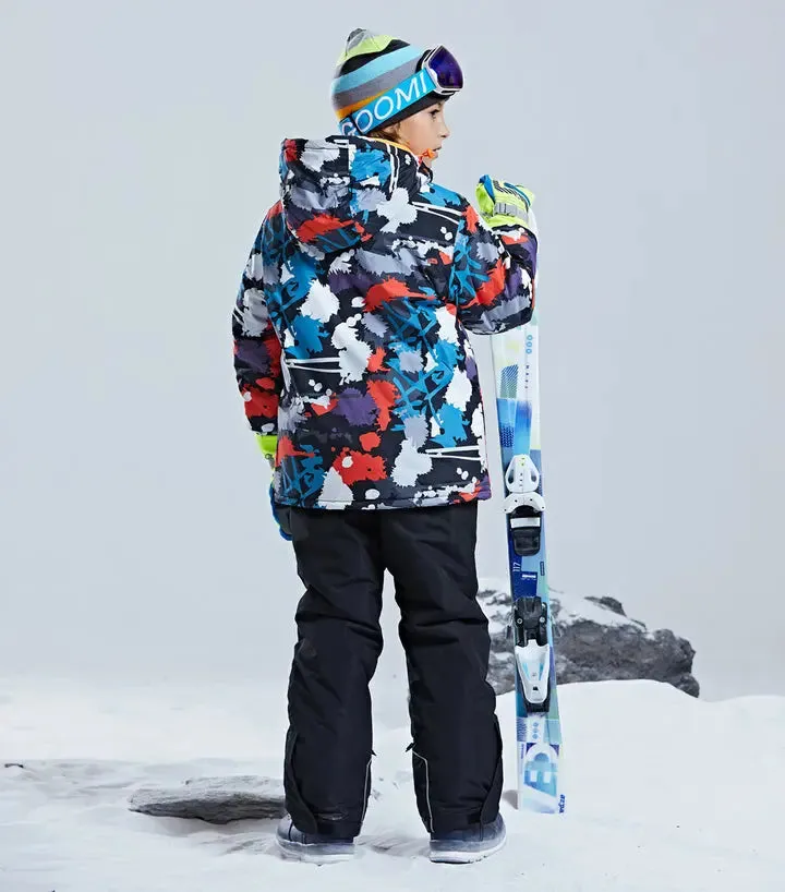 Unisex Winter Windproof Snowsuit Kids Ski Jackets & Pants Set