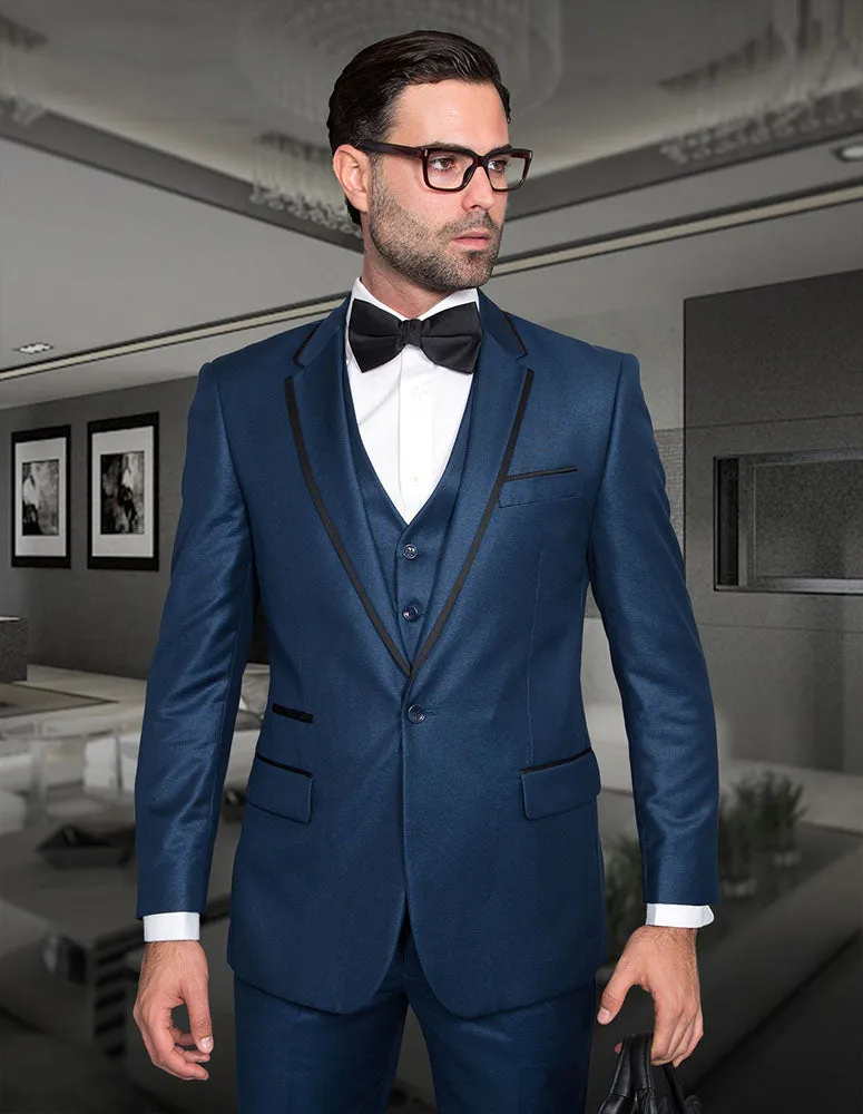 VENETIAN INDIGO 3 PC TAILORED FIT TUXEDO