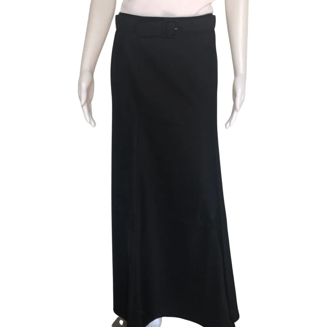 Vintage 1960s Jackfin New York Belted Maxi Skirt