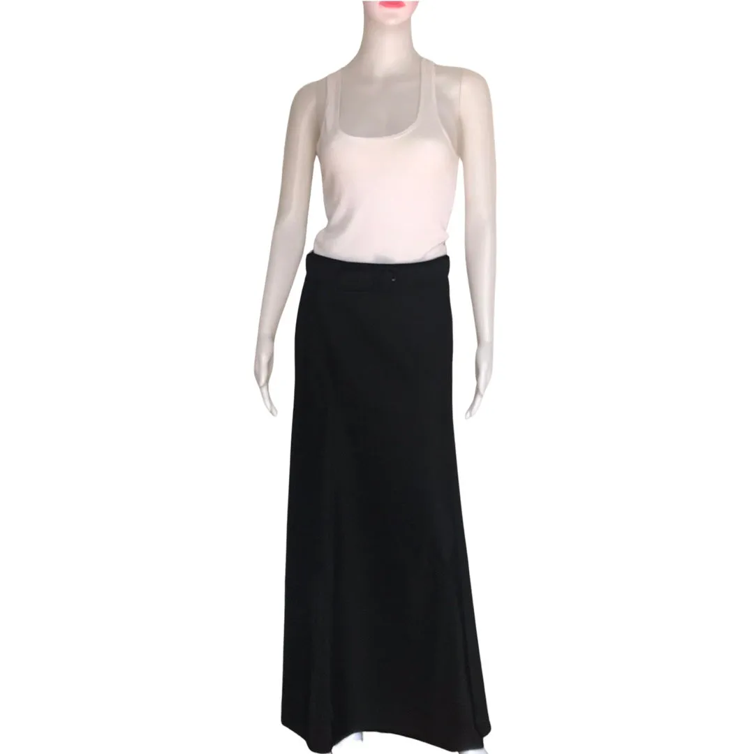 Vintage 1960s Jackfin New York Belted Maxi Skirt